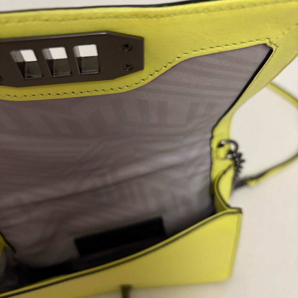 Rebecca Minkoff Neon Yellow leather Crossbody Bag - Picture 2 of 5